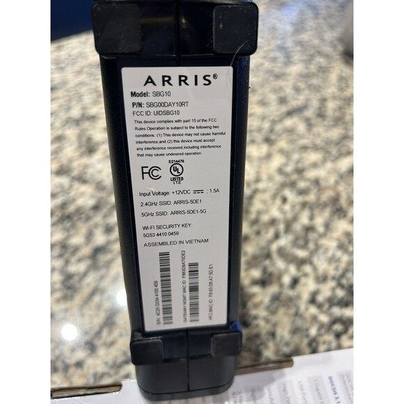 ARRIS SURFboard SBG10 DOCSIS 3.0 Cable Modem AC1600 Dual Band Wi-Fi Router - NEW - Picture 6 of 10